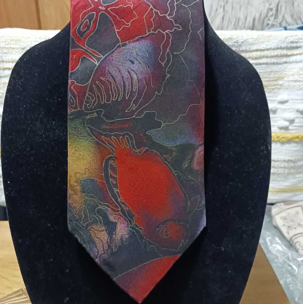 Grace Newburger " Gulf Shores" Men's  Silk Tie